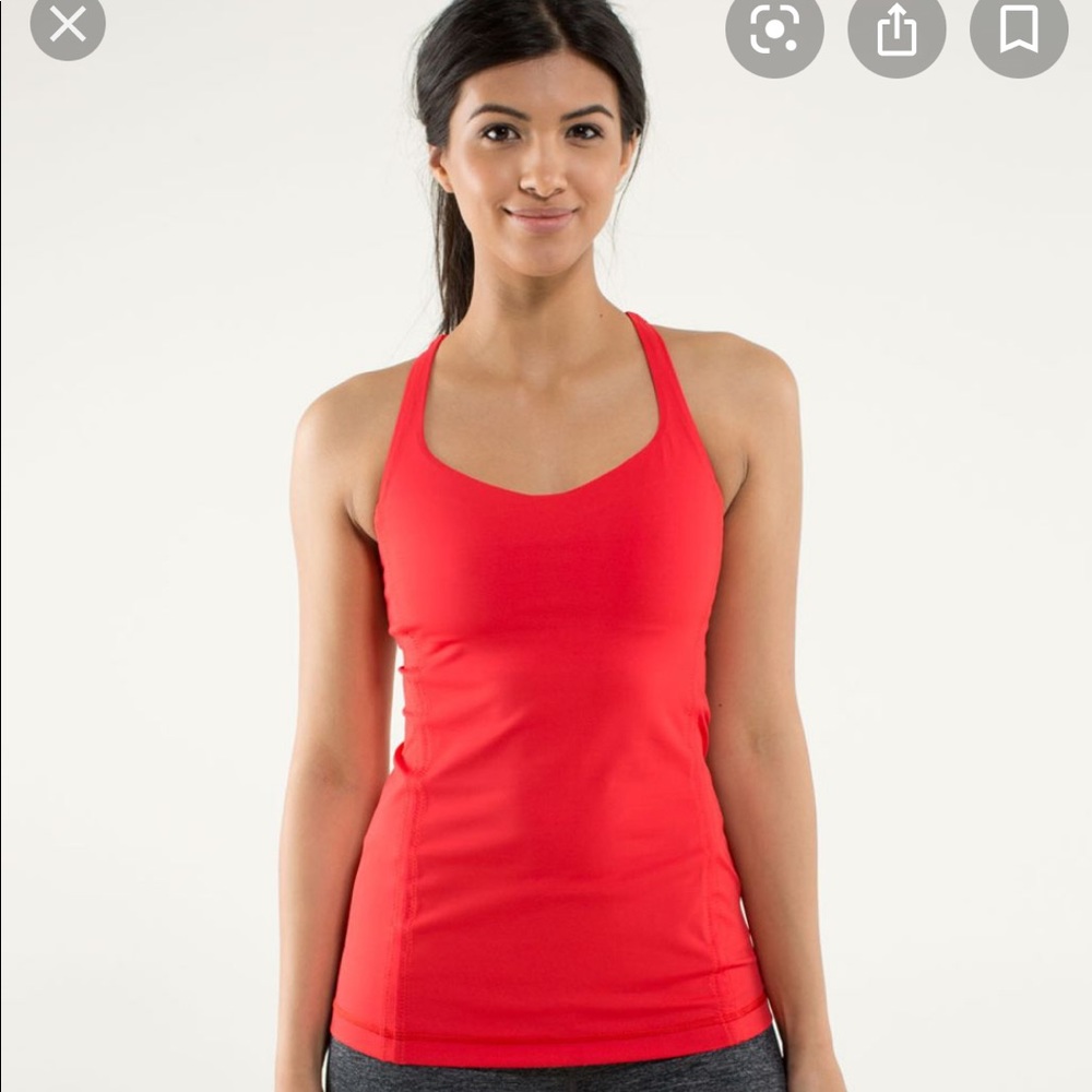 Lululemon Free to Be tank 8 red